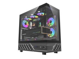 DarkFlash DS950 számítógépház (fekete) + 6 ventilátor (DS950 BLK +6F)